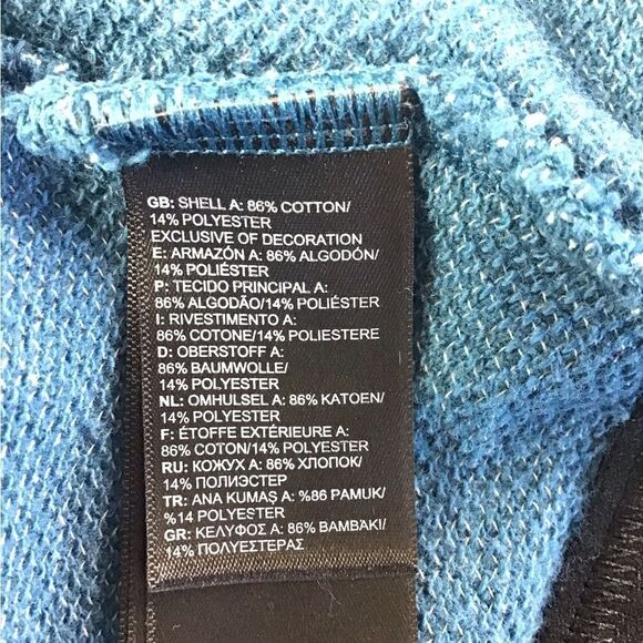 The North Face Blue Thermal Long Sleeve Sweatshirt Size Medium - Picture 8 of 11